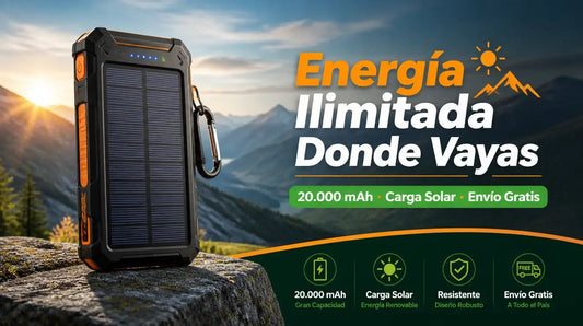 POWER BANK SOLAR CM-609 20.000 MAH