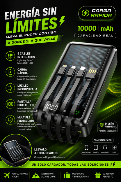 POWER BANK SOLAR CM-609 20.000 MAH
